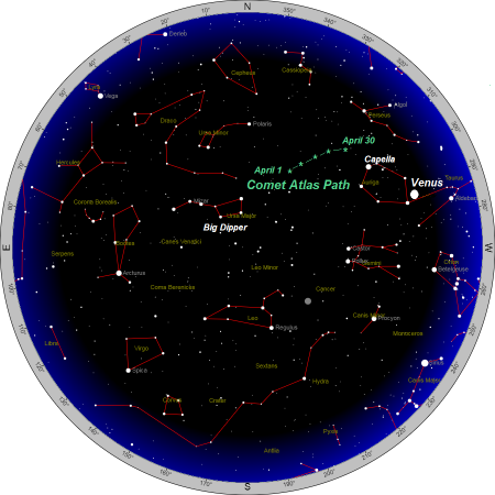 constellation map of april sky