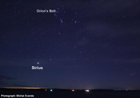 sirius and orion's belt