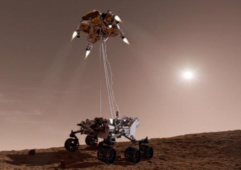 perseverence rover on mars