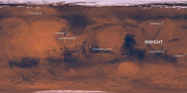 map of mars