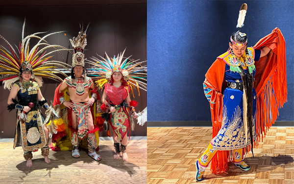 Mexico-Indigena-and-powwow-dancer-collage