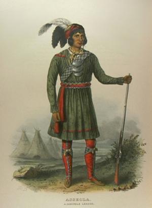 portrait of native american tribe member