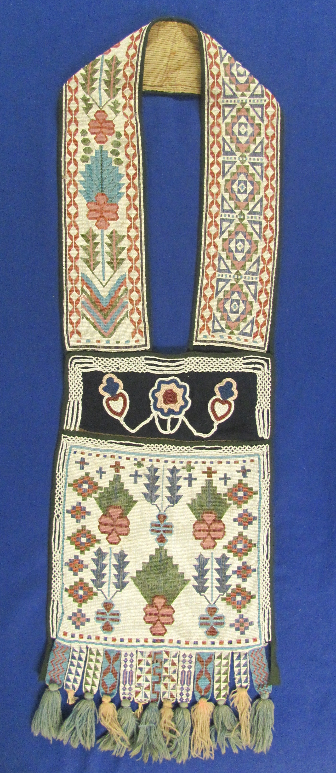 Ojibwe Loom Beaded Bandolier Bag Strap