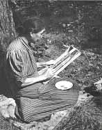 Hattie Miller loomwork, summer 1941