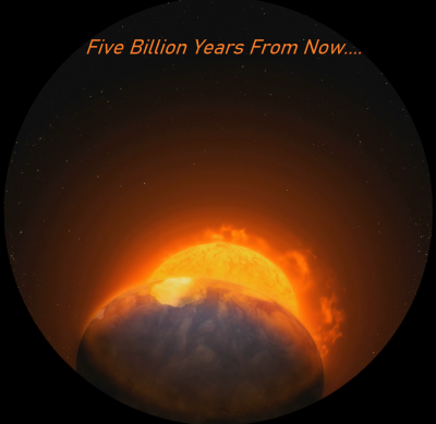 5 billion years from now