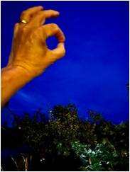 Grain of sand at arm's length