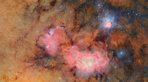 Trifid nebula and the Lagoon nebula