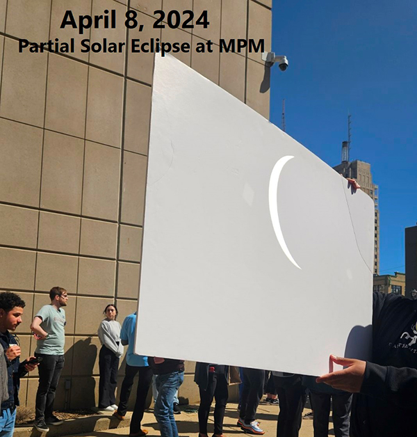 Photo of eclipse viewing at MPM