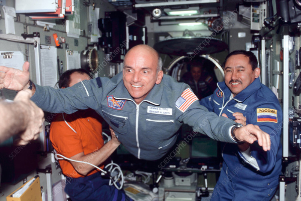 First Space Tourist Aboard ISS in April 2001