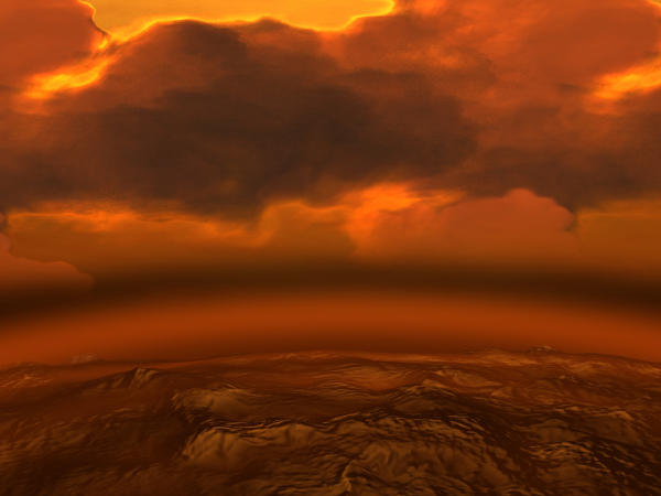Drawing of Venus Surface