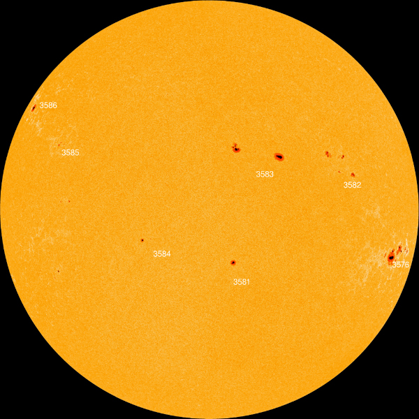 Sunpsots in February