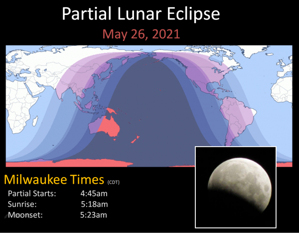 partial lunar eclipse map