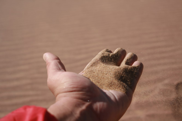 Sand in hand