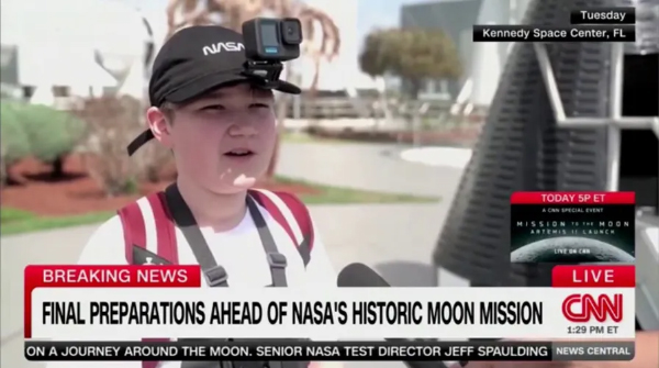 CNN Screenshot - Final Preparations Ahead of NASA's Historic Moon Mission
