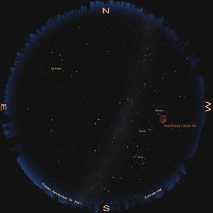 sky map of eclipse