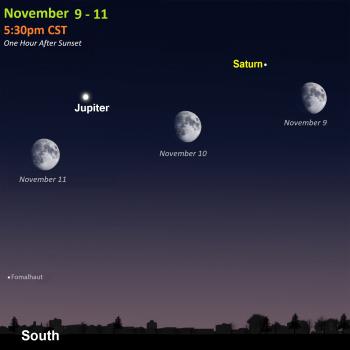 November sky map