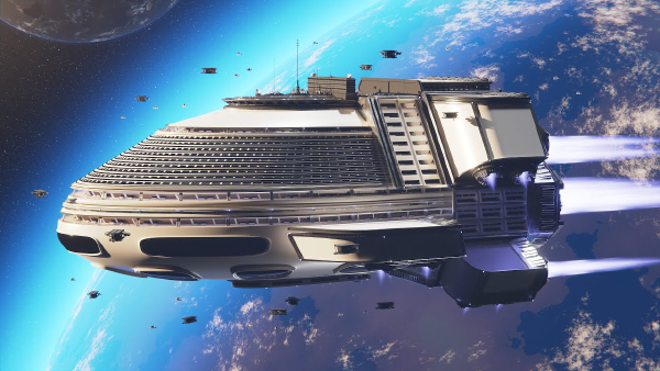 Future solar system spaceship